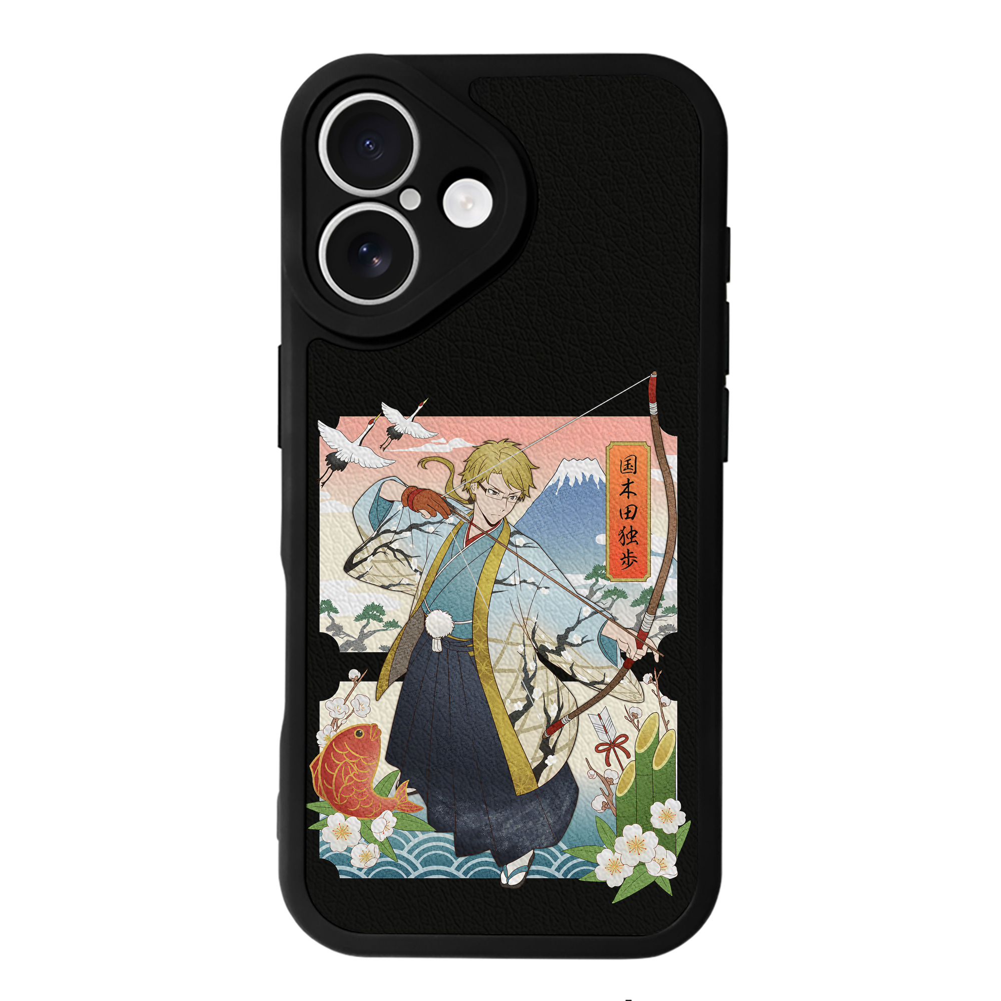 （画像用） 文豪ストレイドッグス Bungo Stray Dogs 【iPhone 16シリーズ対応】シリコンスマホケース（レザー調） 材質：シリコン